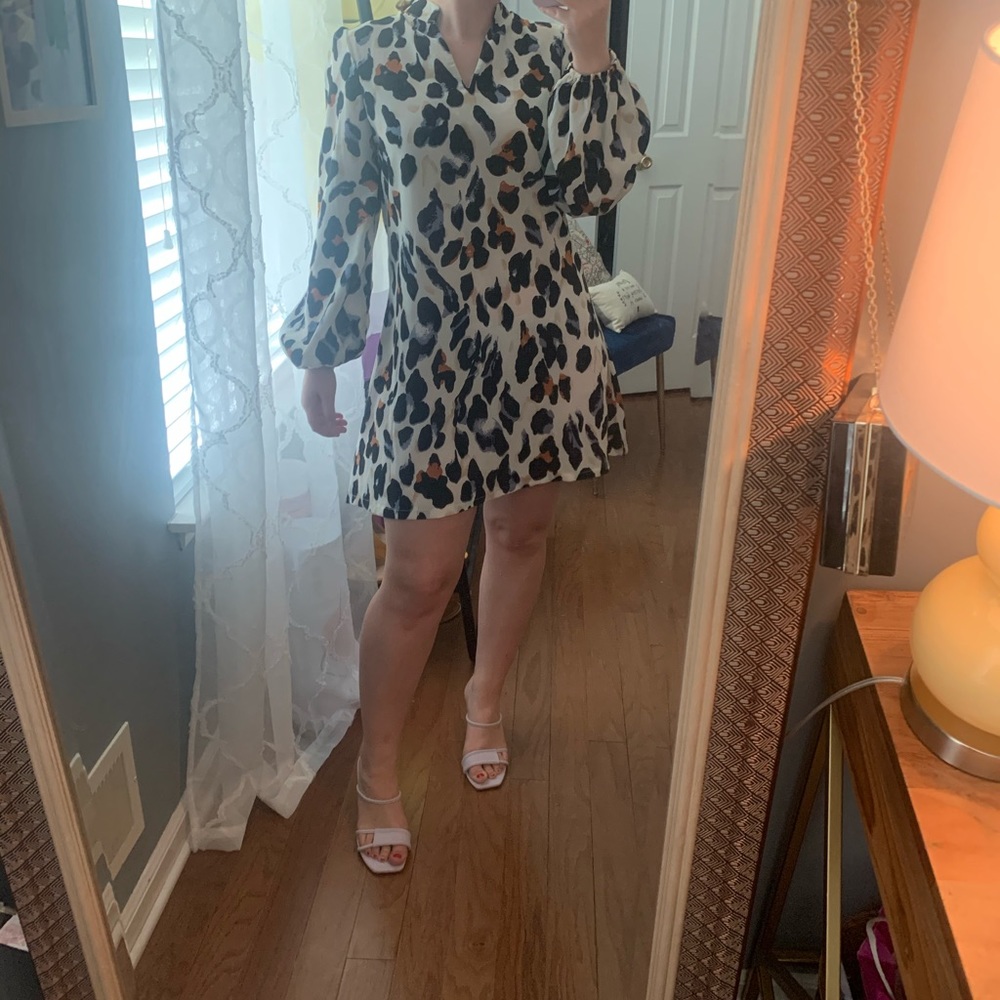 Leopard Print Shift Dress